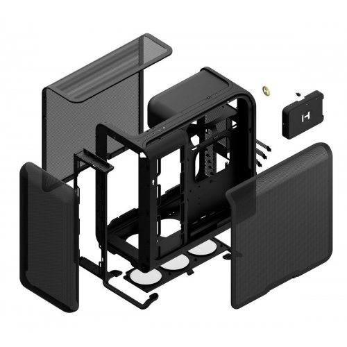 Корпус Hyte X50 Air без БП (CS-HYTE-X50A-BB) Pitch Black купить в Украине: Киев, Днепр, Харьков, Одесса  | Проверка совместимости, низкая цена, отзывы, характеристики от TELEMART фото