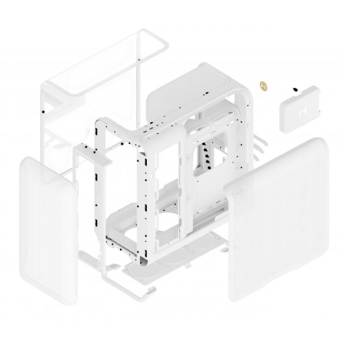Корпус Hyte X50 без БП (CS-HYTE-X50G-WW) Snow White купить в Украине: Киев, Днепр, Харьков, Одесса  | Проверка совместимости, низкая цена, отзывы, характеристики от TELEMART фото