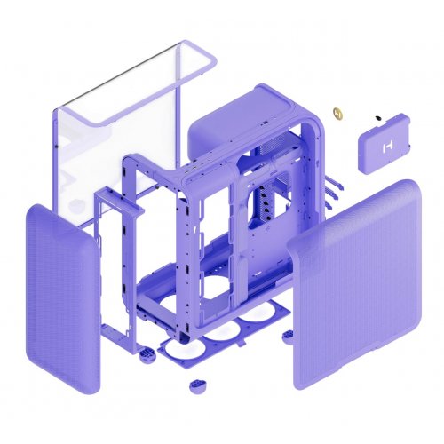 Корпус Hyte X50 без БП (CS-HYTE-X50G-TM) Taro Milk купить в Украине: Киев, Днепр, Харьков, Одесса  | Проверка совместимости, низкая цена, отзывы, характеристики от TELEMART фото