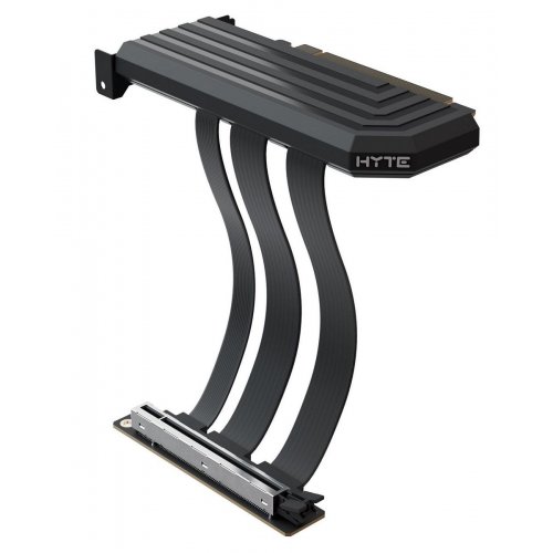 Райзер Hyte PCIE 5.0 Hyper Riser 200mm (ACC-HYTE-PCIE50-BB) Pitch Black купить в Украине: Киев, Днепр, Харьков, Одесса  | Низкая цена, отзывы, характеристики от TELEMART фото