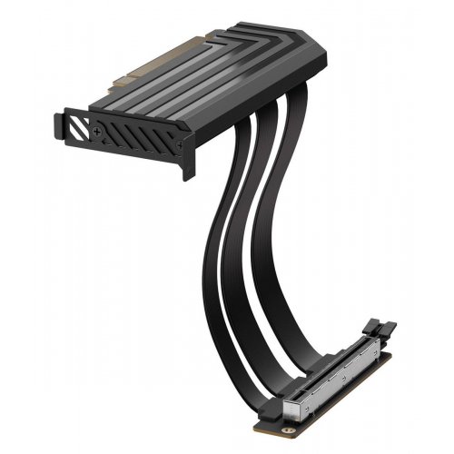 Райзер Hyte PCIE 5.0 Hyper Riser 200mm (ACC-HYTE-PCIE50-BB) Pitch Black купить в Украине: Киев, Днепр, Харьков, Одесса  | Низкая цена, отзывы, характеристики от TELEMART фото
