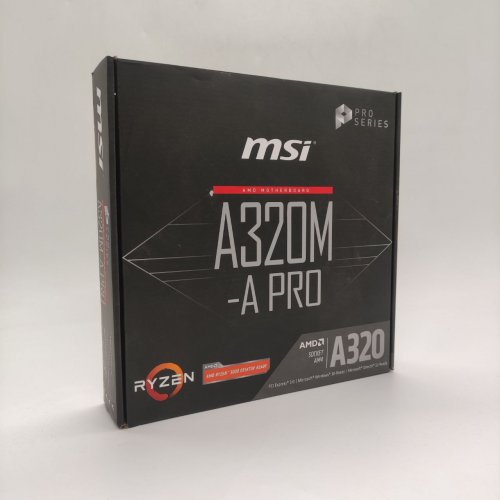 Материнская плата MSI A320M-A PRO (sAM4, AMD A320) (Восстановлено продавцом, 865279) купить в Украине: Киев, Днепр, Харьков, Одесса  | Проверка совместимости, низкая цена, отзывы, характеристики от TELEMART фото