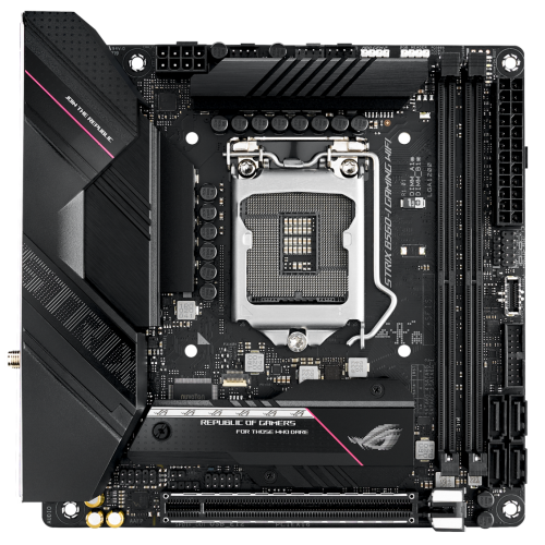 Материнская плата Asus ROG STRIX B560-I GAMING (WI-FI) (s1200, Intel B560) (Восстановлено продавцом, 865283) купить в Украине: Киев, Днепр, Харьков, Одесса  | Проверка совместимости, низкая цена, отзывы, характеристики от TELEMART фото