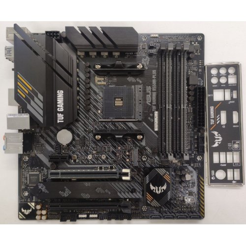 Материнська плата Asus TUF GAMING B550M-PLUS (sAM4, AMD B550) (Відновлено продавцем, 865290) купити в Україні: Київ, Львів, Хмельницький, Тернопіль, Івано-Франківськ | Перевірка сумісності, низька ціна, відгуки, характеристики від TELEMART фото