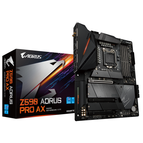Материнская плата Gigabyte Z590 AORUS PRO AX (s1200, Intel Z590) (Восстановлено продавцом, 865297) купить в Украине: Киев, Днепр, Харьков, Одесса  | Проверка совместимости, низкая цена, отзывы, характеристики от TELEMART фото