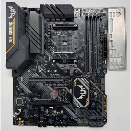 Материнська плата Asus TUF B450-PLUS GAMING (sAM4, AMD B450) (Відновлено продавцем, 865298) купити в Україні: Київ, Львів, Хмельницький, Тернопіль, Івано-Франківськ | Перевірка сумісності, низька ціна, відгуки, характеристики від TELEMART фото