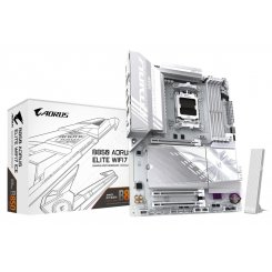 Уцінка материнська плата Gigabyte B850 AORUS ELITE WIFI7 ICE (sAM5, AMD B850) (Розкрита упаковка, 865332)