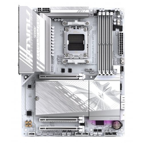 Уцінка материнська плата Gigabyte B850 AORUS ELITE WIFI7 ICE (sAM5, AMD B850) (Розкрита упаковка, 865332) купити в Україні: Київ, Львів, Хмельницький, Тернопіль, Івано-Франківськ | Перевірка сумісності, низька ціна, відгуки, характеристики від TELEMART фото