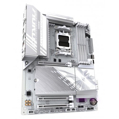 Уцінка материнська плата Gigabyte B850 AORUS ELITE WIFI7 ICE (sAM5, AMD B850) (Розкрита упаковка, 865332) купити в Україні: Київ, Львів, Хмельницький, Тернопіль, Івано-Франківськ | Перевірка сумісності, низька ціна, відгуки, характеристики від TELEMART фото