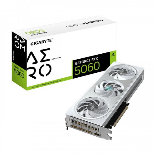 Уцінка відеокарта Gigabyte GeForce RTX 5060 AERO OC 8192MB (GV-N5060AERO OC-8GD) (Розкрита упаковка, 865336) купити в Україні: Київ, Львів, Хмельницький, Тернопіль, Івано-Франківськ | Перевірка сумісності, низька ціна, відгуки, характеристики від TELEMART фото