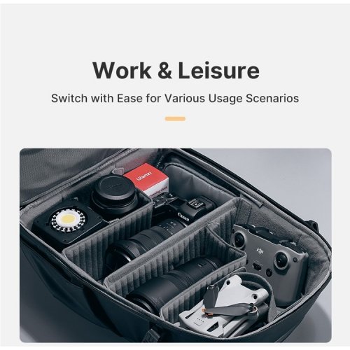 Рюкзак Ulanzi BP09 Camera Backpack 22L (B011GBB BP09) Black купить в Украине: Киев, Днепр, Харьков, Одесса  | Низкая цена, отзывы, характеристики от TELEMART фото