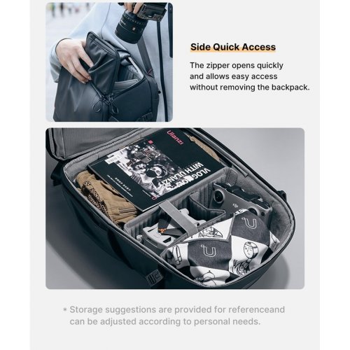 Рюкзак Ulanzi BP09 Camera Backpack 22L (B011GBB BP09) Black купить в Украине: Киев, Днепр, Харьков, Одесса  | Низкая цена, отзывы, характеристики от TELEMART фото