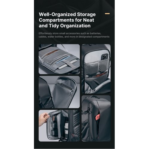 Рюкзак Ulanzi BP09 Camera Backpack 22L (B011GBB BP09) Black купить в Украине: Киев, Днепр, Харьков, Одесса  | Низкая цена, отзывы, характеристики от TELEMART фото