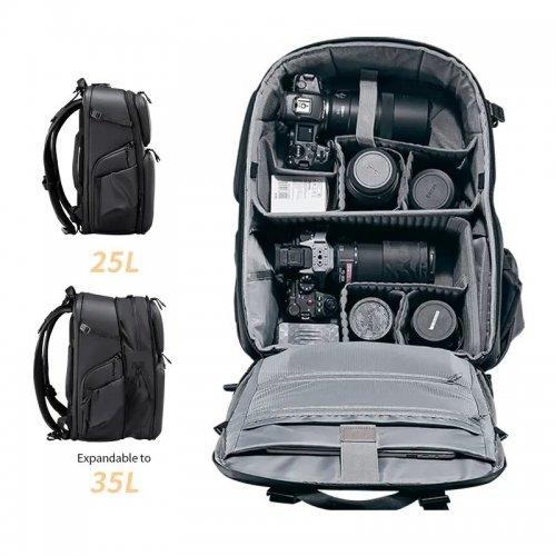 Рюкзак Ulanzi BP10 Hardshell Camera Backpack 35L (B012GBB1 BP10) Black купить в Украине: Киев, Днепр, Харьков, Одесса  | Низкая цена, отзывы, характеристики от TELEMART фото