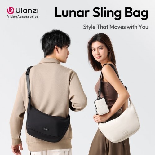 Сумка Ulanzi HMN1 Crossbody Bag (B160 HMN1) Light Gray купити в Україні: Київ, Львів, Хмельницький, Тернопіль, Івано-Франківськ | Низька ціна, відгуки, характеристики від TELEMART фото