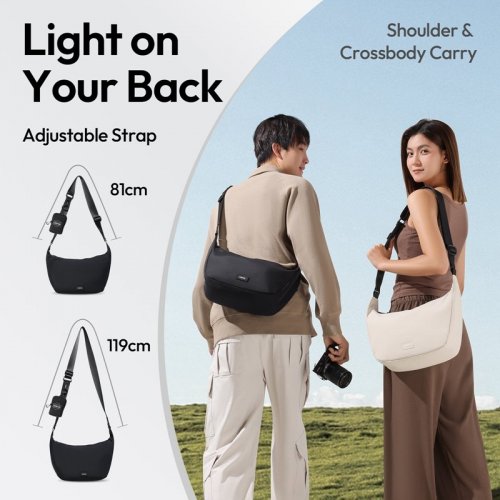 Сумка Ulanzi HMN1 Crossbody Bag (B160 HMN1) Light Gray купити в Україні: Київ, Львів, Хмельницький, Тернопіль, Івано-Франківськ | Низька ціна, відгуки, характеристики від TELEMART фото