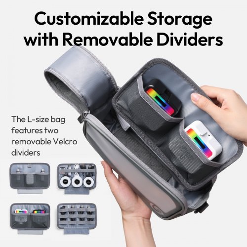 Сумка Ulanzi BP15 Storage Bag L (B170 BP15-L) Transparent купити в Україні: Київ, Львів, Хмельницький, Тернопіль, Івано-Франківськ | Низька ціна, відгуки, характеристики від TELEMART фото