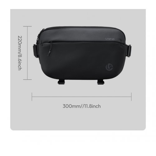 Сумка-слінг Ulanzi PB038 Travel Sling Bag V2 (B120 PB038) Black купити в Україні: Київ, Львів, Хмельницький, Тернопіль, Івано-Франківськ | Низька ціна, відгуки, характеристики від TELEMART фото