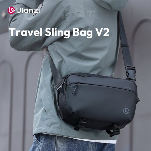 Сумка-слінг Ulanzi PB038 Travel Sling Bag V2 (B120 PB038) Black купити в Україні: Київ, Львів, Хмельницький, Тернопіль, Івано-Франківськ | Низька ціна, відгуки, характеристики від TELEMART фото