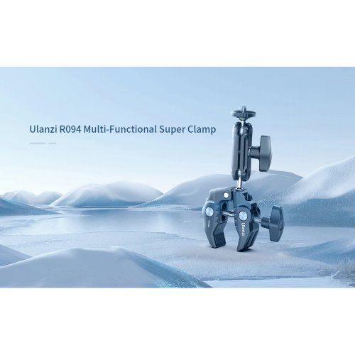 Крепление для экшн-камер Ulanzi R094 Multi-Functional Super Clamp (2638 R094) Black купить в Украине: Киев, Днепр, Харьков, Одесса  | Низкая цена, отзывы, характеристики от TELEMART фото