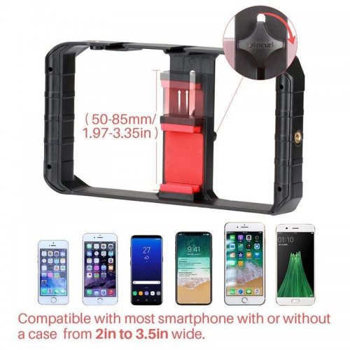 Держатель для телефона Ulanzi U-Rig Pro Smartphone Video Rig (0673 U-Rig Pro) Black купить в Украине: Киев, Днепр, Харьков, Одесса  | Низкая цена, отзывы, характеристики от TELEMART фото