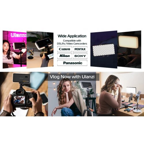 Видеосвет Ulanzi VL200 Bi-color LED Light (2481 VL200) Black купить в Украине: Киев, Днепр, Харьков, Одесса  | Низкая цена, отзывы, характеристики от TELEMART фото