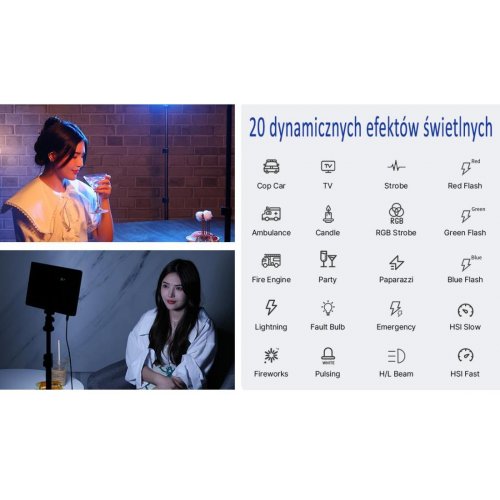 Видеосвет Ulanzi LT003 RGB LED Light (3099 LT003) Black купить в Украине: Киев, Днепр, Харьков, Одесса  | Низкая цена, отзывы, характеристики от TELEMART фото