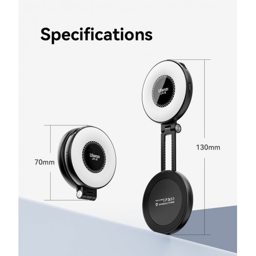 Видеосвет Ulanzi LM19 MagSafe LED Selfie Ring Light (L049GBB1 LM19) Black купить в Украине: Киев, Днепр, Харьков, Одесса  | Низкая цена, отзывы, характеристики от TELEMART фото