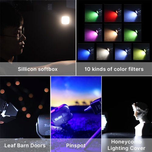 Видеосвет Ulanzi L2 Waterproof Versatile LED Light (2172 L2) Black купить в Украине: Киев, Днепр, Харьков, Одесса  | Низкая цена, отзывы, характеристики от TELEMART фото