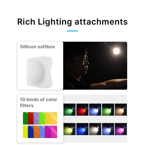 Видеосвет Ulanzi L2 Waterproof Versatile LED Light (2172 L2) Black купить в Украине: Киев, Днепр, Харьков, Одесса  | Низкая цена, отзывы, характеристики от TELEMART фото