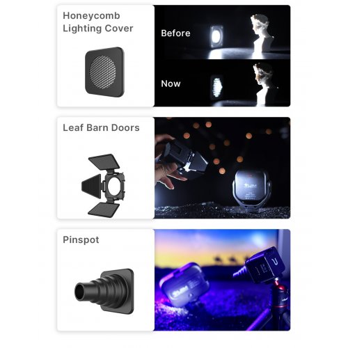 Видеосвет Ulanzi L2 Waterproof Versatile LED Light (2172 L2) Black купить в Украине: Киев, Днепр, Харьков, Одесса  | Низкая цена, отзывы, характеристики от TELEMART фото