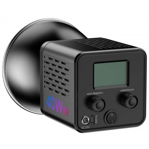 Видеосвет Ulanzi L024 40W RGB Portable LED Light (L024 40WRGB) Black купить в Украине: Киев, Днепр, Харьков, Одесса  | Низкая цена, отзывы, характеристики от TELEMART фото