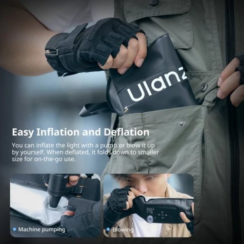 Видеосвет Ulanzi UA20 20W Portable Air Tube Light (L110 UA20) Black купить в Украине: Киев, Днепр, Харьков, Одесса  | Низкая цена, отзывы, характеристики от TELEMART фото