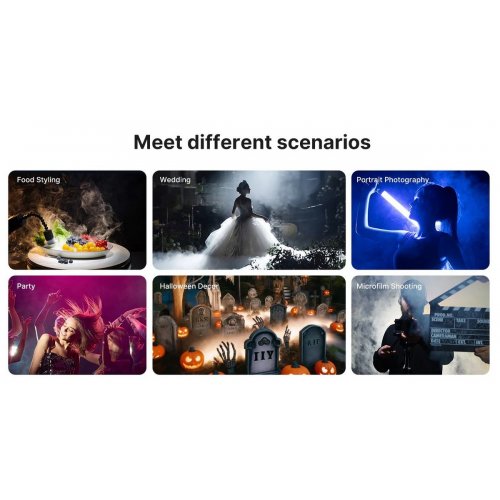 Генератор диму Ulanzi FM01 FILMOG Ace Portable Fog Machine (R001 FM01) Black купити в Україні: Київ, Львів, Хмельницький, Тернопіль, Івано-Франківськ | Низька ціна, відгуки, характеристики від TELEMART фото