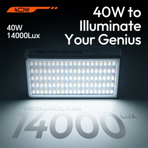 Видеосвет Ulanzi LM-P40 Bi-color 40W Portable Light (L129 LM-P40Bi) Black купить в Украине: Киев, Днепр, Харьков, Одесса  | Низкая цена, отзывы, характеристики от TELEMART фото