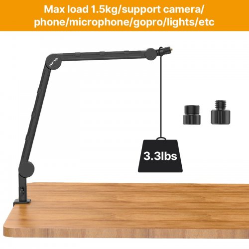 Штатив Ulanzi VIJIM LS25 Multifunction Desk Setup Stand (2873 LS25) Black купить в Украине | Telemart фото