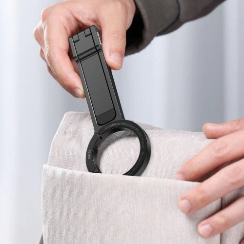 Штатив Ulanzi MA30 Carabiner-Mounted Phone Tripod (M076 MA30) Purple купить в Украине: Киев, Днепр, Харьков, Одесса  | Низкая цена, отзывы, характеристики от TELEMART фото