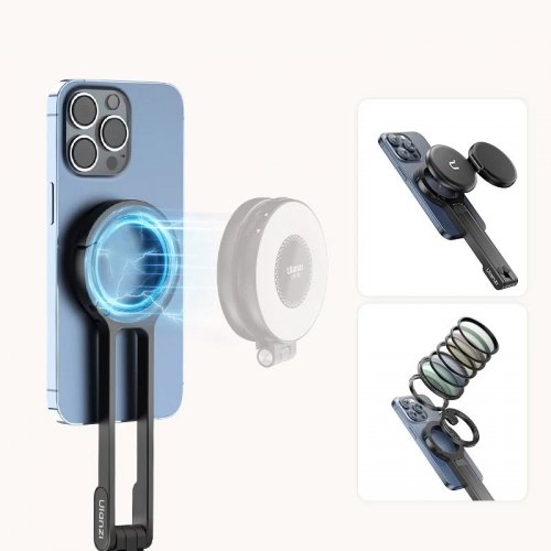 Штатив Ulanzi MA30 Carabiner-Mounted Phone Tripod (M060 MA30) Silver купить в Украине: Киев, Днепр, Харьков, Одесса  | Низкая цена, отзывы, характеристики от TELEMART фото