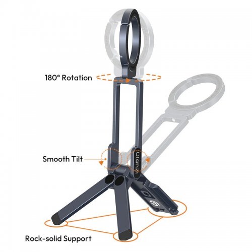 Штатив Ulanzi MA38 MagLock Phone Stand (T163 MA38) Black купить в Украине: Киев, Днепр, Харьков, Одесса  | Низкая цена, отзывы, характеристики от TELEMART фото