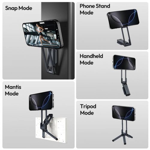 Штатив Ulanzi MA38 MagLock Phone Stand (T163 MA38) Black купить в Украине: Киев, Днепр, Харьков, Одесса  | Низкая цена, отзывы, характеристики от TELEMART фото