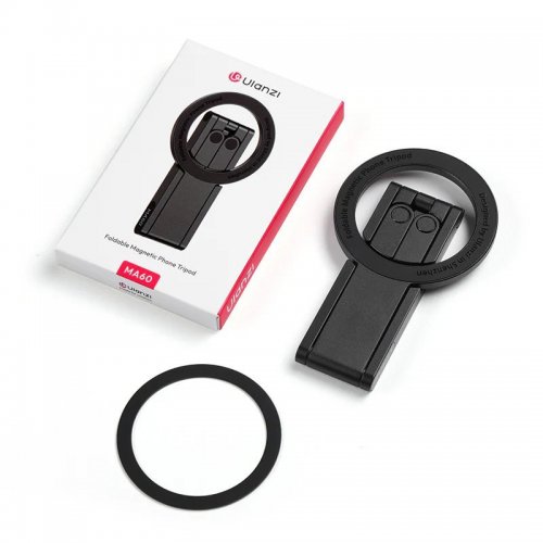 Держатель для телефона Ulanzi MA60 Foldable Magnetic Phone Tripod (S040 MA60) Orange купить в Украине: Киев, Днепр, Харьков, Одесса  | Низкая цена, отзывы, характеристики от TELEMART фото