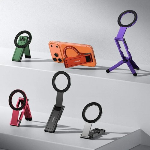 Держатель для телефона Ulanzi MA60 Foldable Magnetic Phone Tripod (S037 MA60) Purple купить в Украине: Киев, Днепр, Харьков, Одесса  | Низкая цена, отзывы, характеристики от TELEMART фото