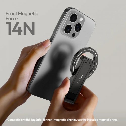 Держатель для телефона Ulanzi MA60 Foldable Magnetic Phone Tripod (S035 MA60) Silver купить в Украине: Киев, Днепр, Харьков, Одесса  | Низкая цена, отзывы, характеристики от TELEMART фото