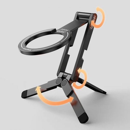 Держатель для телефона Ulanzi MA60 Foldable Magnetic Phone Tripod (S035 MA60) Silver купить в Украине: Киев, Днепр, Харьков, Одесса  | Низкая цена, отзывы, характеристики от TELEMART фото