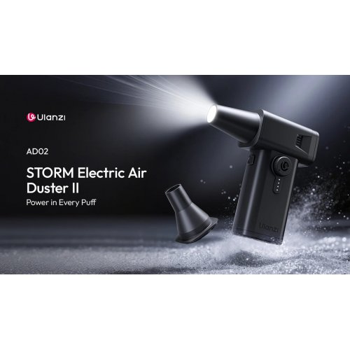 Воздуходуйка Ulanzi AD02 STORM Electric Air Duster II (X086 AD02) Black купить в Украине: Киев, Днепр, Харьков, Одесса  | Низкая цена, отзывы, характеристики от TELEMART фото