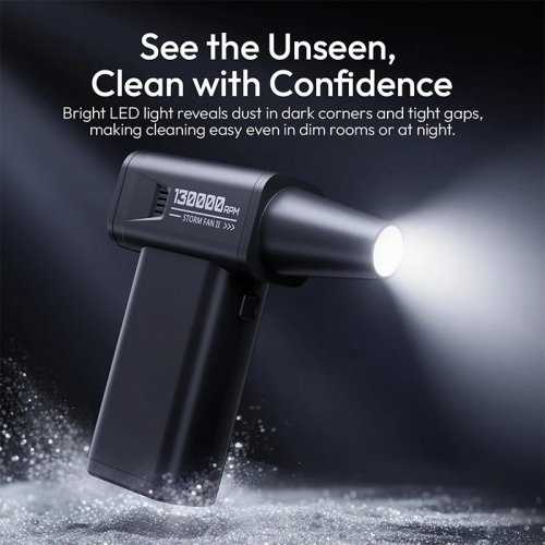 Воздуходуйка Ulanzi AD02 STORM Electric Air Duster II (X086 AD02) Black купить в Украине: Киев, Днепр, Харьков, Одесса  | Низкая цена, отзывы, характеристики от TELEMART фото