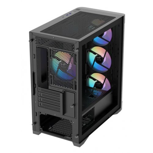 Корпус SAMA S31 без БЖ (S31-BKMGA4X1-GL) Black купити в Україні: Київ, Львів, Хмельницький, Тернопіль, Івано-Франківськ | Перевірка сумісності, низька ціна, відгуки, характеристики від TELEMART фото