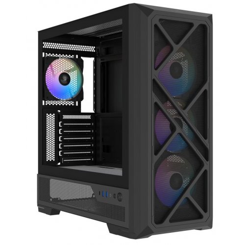 Корпус SAMA S41 без БП (S41-BKAGA4X1-GL) Black купить в Украине: Киев, Днепр, Харьков, Одесса  | Проверка совместимости, низкая цена, отзывы, характеристики от TELEMART фото