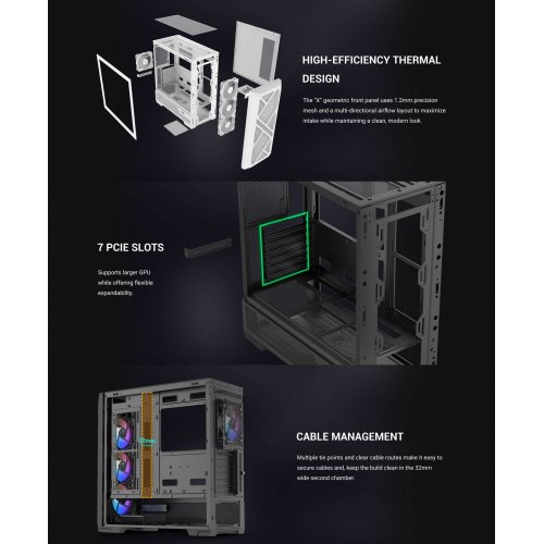 Корпус SAMA S41 без БП (S41-BKAGA4X1-GL) Black купить в Украине: Киев, Днепр, Харьков, Одесса  | Проверка совместимости, низкая цена, отзывы, характеристики от TELEMART фото