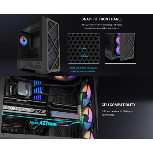 Корпус SAMA S41 без БП (S41-WHAGA4X1-GL) White купить в Украине: Киев, Днепр, Харьков, Одесса  | Проверка совместимости, низкая цена, отзывы, характеристики от TELEMART фото